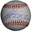 Boston Red Sox Andrew Bailey Autographed ROLB Baseball Featuring "09 AL ROY" Inscription! Proof Photo