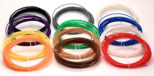 400 Linear Feet! - Twelve (12) Different Color Filament Refills for 3D Pen Doodler Printer for Kids and Adults