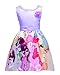 LEMONBABY My Little Pony Sleeveless Princess Birthday Party Dress (3-4Y, PURPLE)