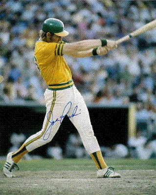 Autographed/Hand Signed 8x10 Photo Joe Rudi Oakland A's