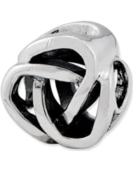 Reflection Beads Silver Celtic Knot Bali Bead