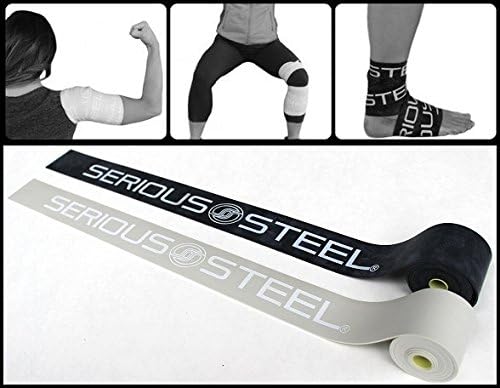 Serious Steel Mobility & Recovery (Floss) Bands |Compression Band | Tack & Flossing Band (7' L x 2" W) *Quick Start e-Guide INCLUDED*