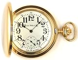 Dueber Swiss Mechanical Pocket Watch with High Polish Gold Hunting Case