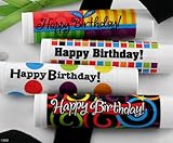 Birthday Lip Balm - Colorful Squares (Set of 24)