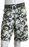 Speedo Men's Fashion Polyester Brushed Microfiber Flocked Allover Print Bombora 22 Outseam Boardshort Swimsuit