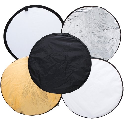 60cm 5 in 1 Portable Photography Studio Multi Photo Disc Collapsible Light Reflector(24")