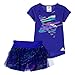 Adidas Little Girls 2-Piece Athletic Tee & Skort Set