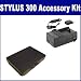 Olympus Stylus 300 Digital Camera Accessory Kit includes: SDLI10B Battery, SDM-148 Charger