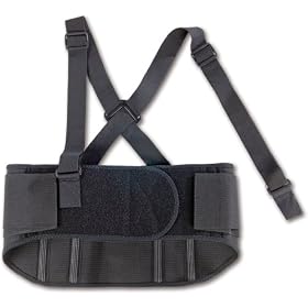 ProFlex 1600 Standard Elastic Back Support Belt, Black, Medium by Ergodyne