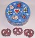 Scott's Cakes 1 lb. Dark Chocolate Covered Pretzel with Christmas Jimmies in a Christmas Cookie Tin Reviews