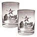 Houston Astros MLB 2pc Rocks Glass Set - Primary Logo by Great American Products