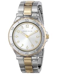 Anne Klein Womens AK/1253SVTT Easy-to-Read Dial Two-Tone Bracelet Watch
