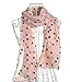 Dealzip Inc Elegant Women's Pink Polka Dot Pattern Chiffon Infinity Loop Scarf Muffler