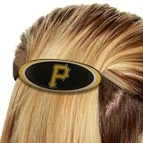 MLB Pittsburgh Pirates Ladies Oval Barrette - Black