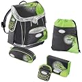 Sammies by Samsonite Premium Schulranzen-Set mit turn n pull System, 5-tlg, green Mamba