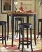 Liz Pub Table in Black & Cherry Finish