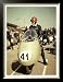 GP Moto Guzzi Motorcycle Race Framed Art Poster Print, 21x27