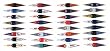 MLB Baseball Mini Pennant Sticker Flags - Set of 32