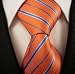Neckties By Scott Allan, 100% Woven Orange And Blue Tie, Florida ...