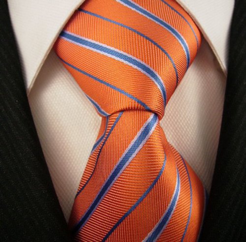 Neckties By Scott Allan, 100% Woven Orange and Blue Tie, Florida Gators Tie