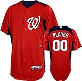 Washington Nationals Jersey: Any Player Authentic Scarlet On-Field Batting Practice Jersey