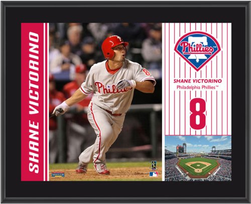 Shane Victorino Plaque | Details: Philadelphia Phillies, Sublimated, 10x13, MLB Plaque