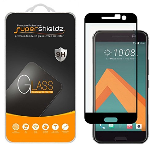Htc 10 tempered glass screen protector, [full screen co…