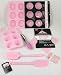 from PinkWebShop Assorted PINK Silicone / Silicon Bakeware Set 6Pieces (PINKWEBSHOP) (Muffin Pan, Cake Pan, Heat Mat, Tongs,Spatula,Mixing Spoon)