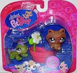 Littlest Pet Shop Littlest Exclusive Pet Pairs - Iguana #712 and Raccoon #713