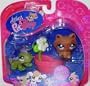 Littlest Pet Shop Littlest Exclusive Pet Pairs - Iguana #712 and Raccoon #713