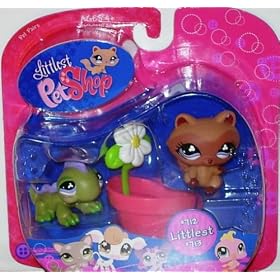 Littlest Pet Shop Littlest Exclusive Pet Pairs - Iguana #712 and Raccoon #713 by Littlest Pet Shop