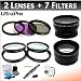 NEW 52mm Deluxe Lens + Filter Bundle, Includes 2x Telephoto Lens + 0.45x HD Wide Angle Lens w/Macro + 3-piece Filter Kit (UV, CPL, FL-D) + 4-Piece Close-Up Filter Kit (+1, +2, +4, +10) + Lens Cleaning Pen + Lens Cap Keeper + UltraPro Deluxe Lens Cleaning Kit. For The Samsung GX-20, GX-10, GX-1L, GX-1S Digital SLR Cameras Which Have Any Of These (18-55mm, 50-200mm) Lenses.