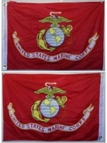 2X3 2Ft X 3Ft Usmc Marine Corps Marines Double Sided Knitted Nylon Flag Banner
