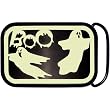 Glow in the Dark Ghost Belt Buckle