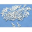 50 Sterling Silver Crimp Necklace Cord End Beading 6mm