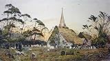 Stoke Poges Church Etching Slocombe, Frederick Albert Fred Topographical  Engraving Intaglio