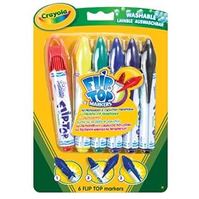 Crayola 6 Flip Top Markers