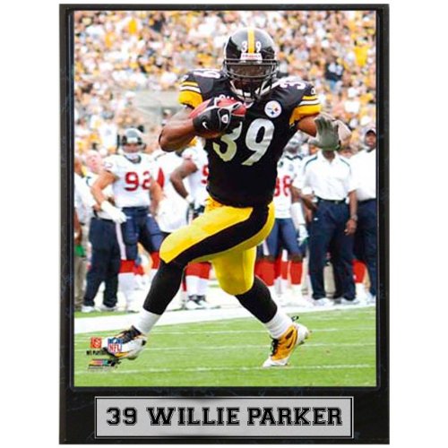 Encore Select 510-FBPIT39 Pittsburgh Steelers Willie Parker 9x12 Plaque