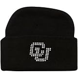 Colorado Buffaloes Newborn Girls Black Rhinestone Knit Beanie