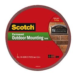 Scotch Permanent Outdoor Mounting Tape, 1 Inch x 450 Inches (4011-LONG)