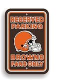 NFL Cleveland Browns Plastic Parking Sign