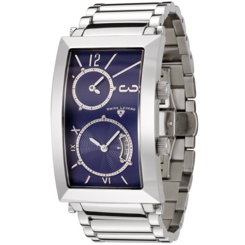 Swiss Legend Men's 70012-33 Meza Luna Collection Stainless Steel Blue Dial Watch