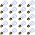 Pack of 20pcs 11 Watt S14 Warm Replacement Glass Bulbs - E26 Medium Candelabra Screw Base Light Bubs for Commercial Grade Outdoor Patio Vintage String Lights 16-Gauge Wiring