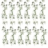 Six 5.5' Wisteria Garland White