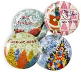 Rosanna A Groovy Kind of Christmas Dessert Plates, Set of 4
