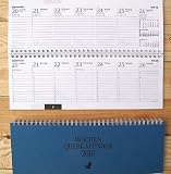Produkt-Bild: Glocken Querkalender 29,7x10,5 cm 1 Woche/2 Seiten blau Kalendarium 2012