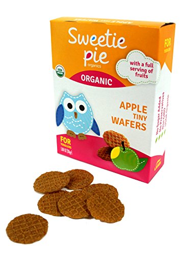 Sweetie Pie Organics Tiny Wafers Snack for Toddler & Baby, Apple, 1.06 Oz