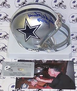 Randy White Hand Signed Cowboys Mini Helmet - Autographed NFL Mini Helmets