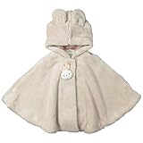 《H28年秋冬物》(日本製) Pample Mousse(パンプルムース) マイクロボアフリース裏付き動物マスコットマント 80cm~90cm/BE NO.DP-64109