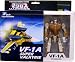 Robotech Macross Toynami 5 Inch 1/100 Scale Fully Transformable VF-1A Standard Veritech Fighter Deluxe (Includes Extra Weapons)_s-1